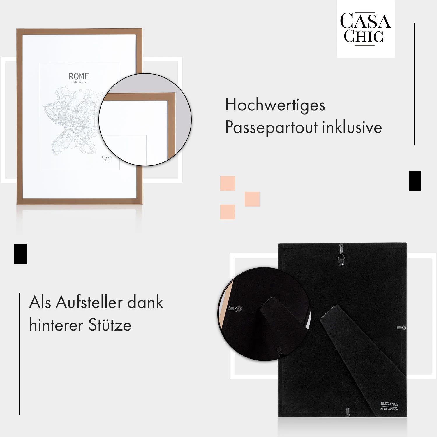 Berwick Bilderrahmen rechteckig DIN A4 cm Fotos Passepartout Glas Berwick Bilderrahmen Rechteckig DIN A4 Cm Fotos Passepartout Glas -Klarstein Verkaufs 10039334 de 0004 usp