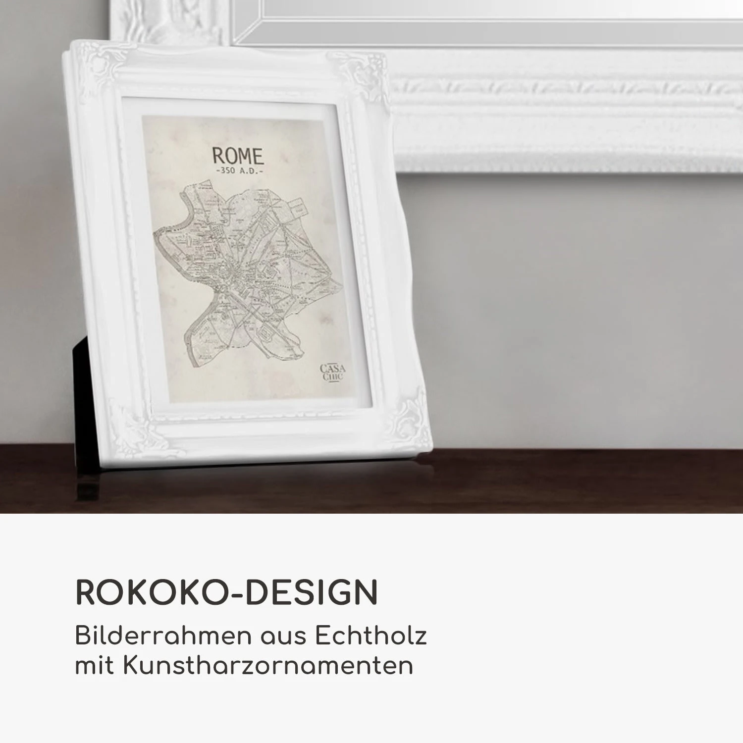 Regent Bilderrahmen rechteckig A4 Fotos Passepartout Glas Rokoko Regent Bilderrahmen Rechteckig A4 Fotos Passepartout Glas Rokoko -Klarstein Verkaufs 10039341 de 0002 logo