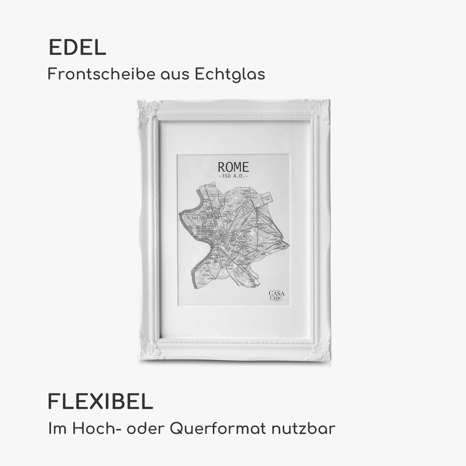 Regent Bilderrahmen rechteckig A4 Fotos Passepartout Glas Rokoko Regent Bilderrahmen Rechteckig A4 Fotos Passepartout Glas Rokoko -Klarstein Verkaufs 10039341 de 0003 logo