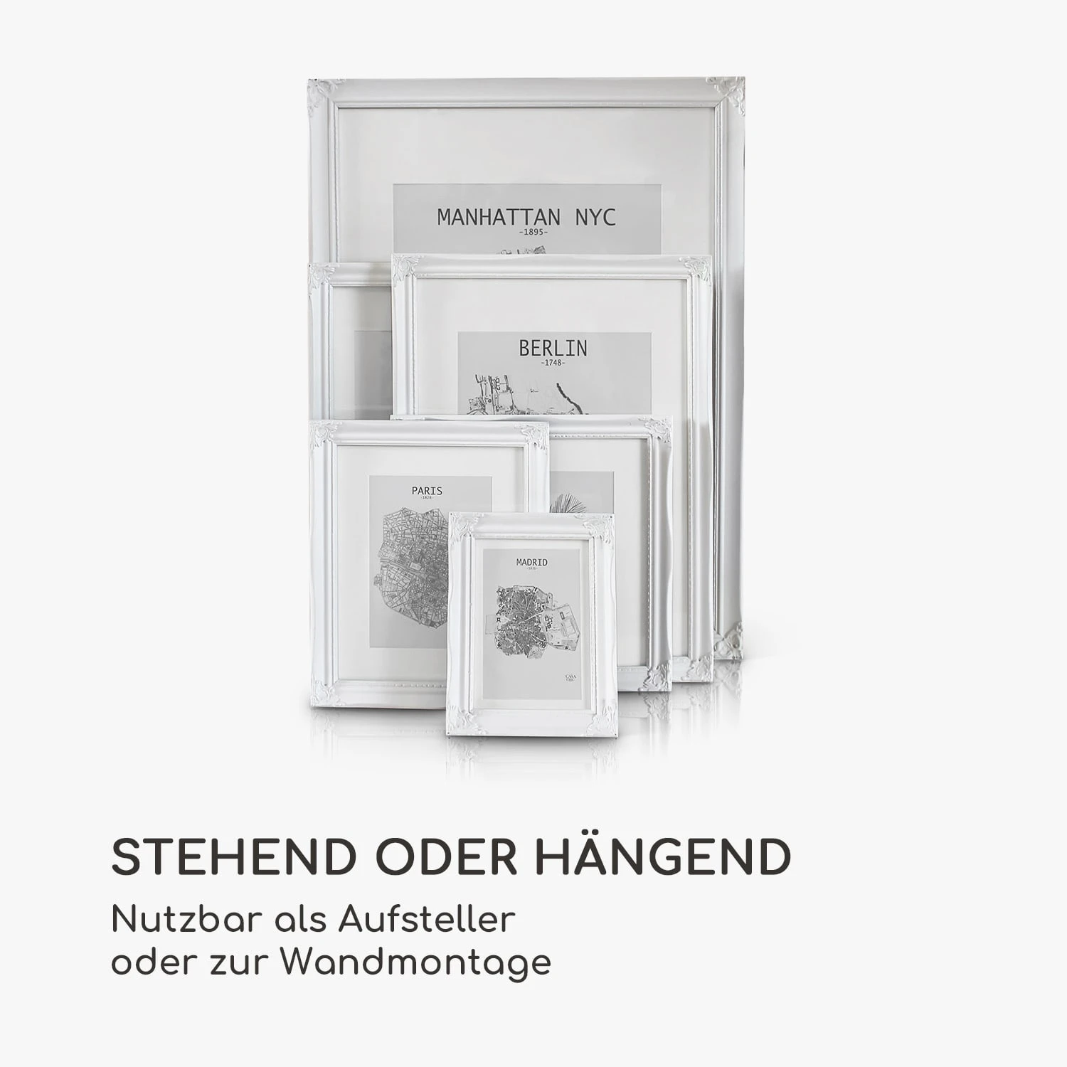 Regent Bilderrahmen rechteckig A4 Fotos Passepartout Glas Rokoko Regent Bilderrahmen Rechteckig A4 Fotos Passepartout Glas Rokoko -Klarstein Verkaufs 10039341 de 0005 logo