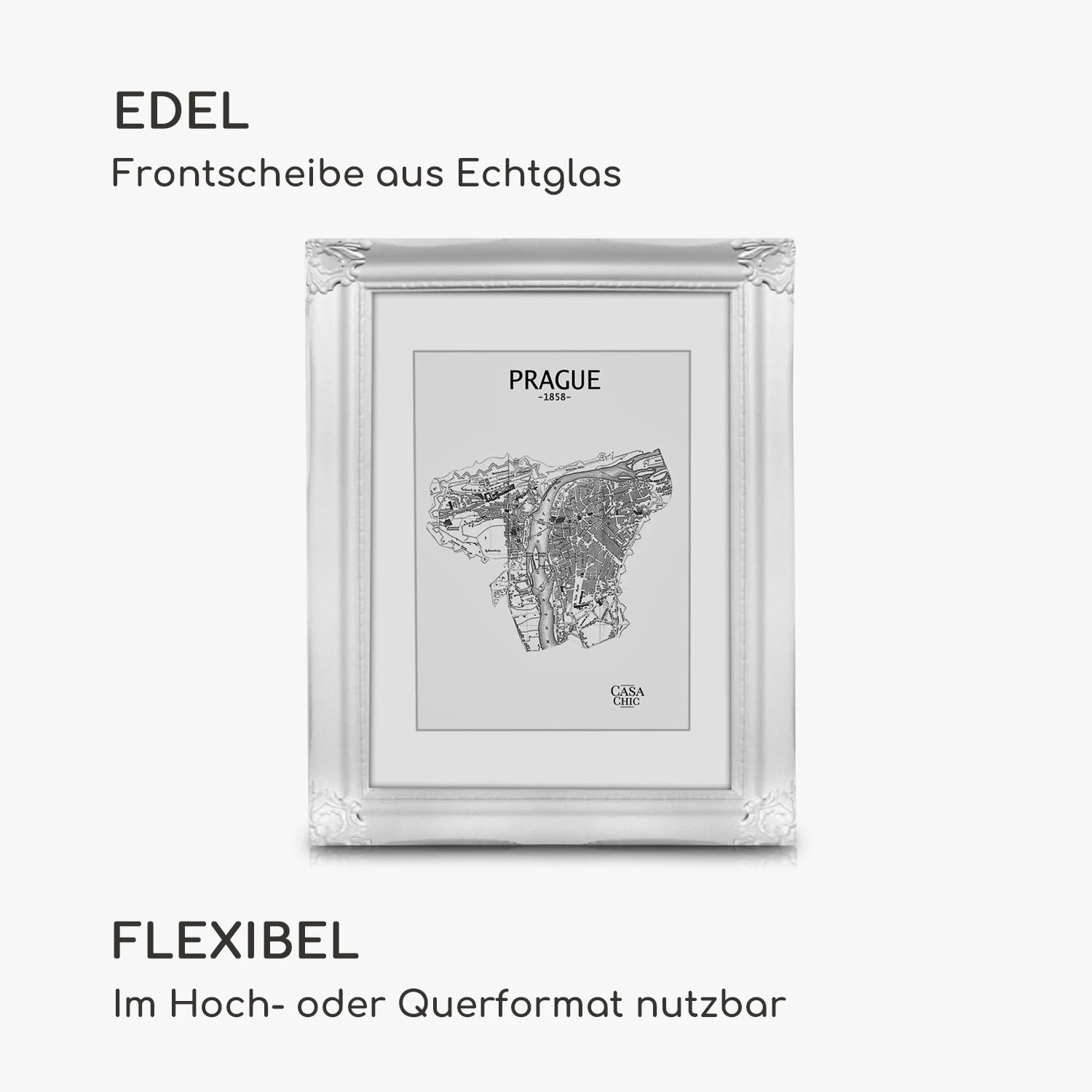 Regent Bilderrahmen rechteckig 25 x 20 cm Fotos Passepartout Glas Rokoko Regent Bilderrahmen Rechteckig 25 X 20 Cm Fotos Passepartout Glas Rokoko -Klarstein Verkaufs 10039345 de 0003 logo