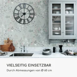 Queensway 60 Wanduhr Metallrahmen Geräuschlos Ø 60 Cm -Klarstein Verkaufs 10039362 de 0006 logo