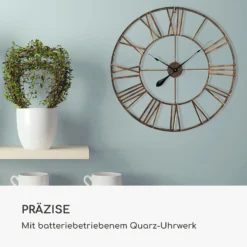 Queensway 80 Wanduhr Metallrahmen Geräuschlos Ø 76 Cm -Klarstein Verkaufs 10039367 de 0005 logo