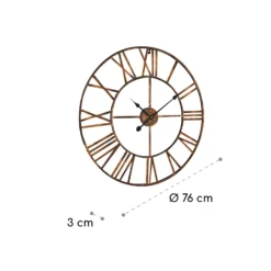 Queensway 80 Wanduhr Metallrahmen Geräuschlos Ø 76 Cm -Klarstein Verkaufs 10039367 yy 0007 logo
