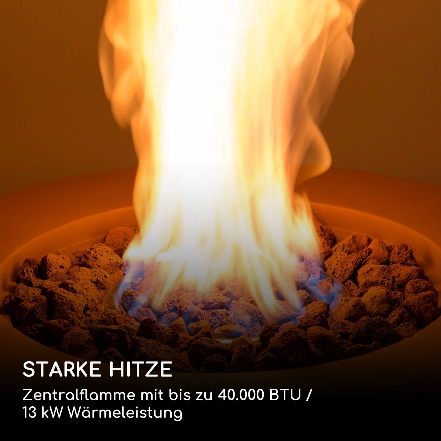 Vitina Gas-Feuerstelle 40.000BTU/13kW Abdeckung Edelstahlbrenner Vitina Gas-Feuerstelle 40.000BTU/13kW Abdeckung Edelstahlbrenner -Klarstein Verkaufs 10039404 de 0003 logo