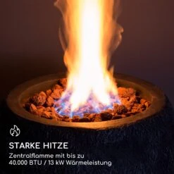 Andros Gas-Feuerstelle 40.000BTU/13kW Deckel Edelstahlbrenner -Klarstein Verkaufs 10039405 de 0003 logo