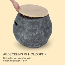 Andros Gas-Feuerstelle 40.000BTU/13kW Deckel Edelstahlbrenner -Klarstein Verkaufs 10039405 de 0004 logo