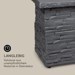 Anafi Gas-Feuerstelle 40.000BTU/13kW Abdeckung Edelstahlbrenner -Klarstein Verkaufs 10039410 de 0006 logo