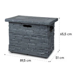 Anafi Gas-Feuerstelle 40.000BTU/13kW Abdeckung Edelstahlbrenner -Klarstein Verkaufs 10039410 yy 0008 logo