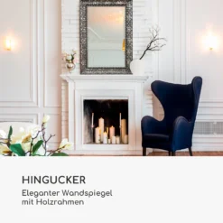 Manresa Wandspiegel Holzrahmen Rechteckig 90 X 60 Cm Vintage -Klarstein Verkaufs 10039419 de 0005 logo