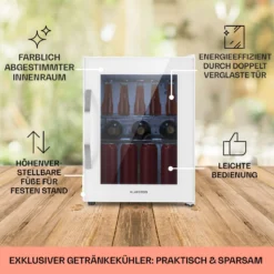 Beersafe M Quartz Kühlschrank 33 Liter 2 Böden Panoramaglastür -Klarstein Verkaufs 10039425 DE 0005 usp