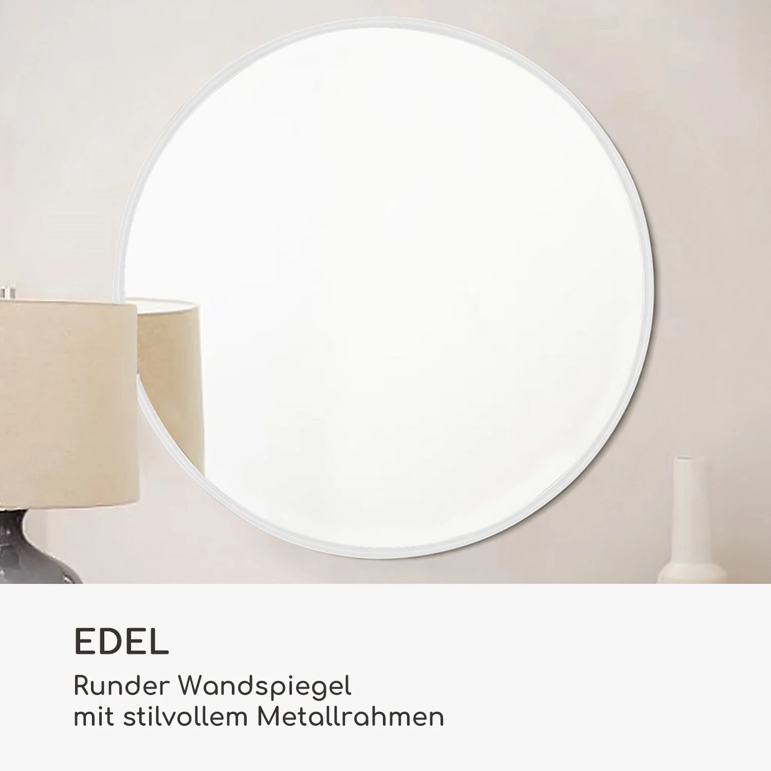 Fournier Wandspiegel Metallrahmen rund 58,8 x 58,8 cm Fournier Wandspiegel Metallrahmen Rund 58,8 X 58,8 Cm -Klarstein Verkaufs 10039431 de 0002 logo