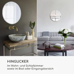 Fournier Wandspiegel Metallrahmen Rund 58,8 X 58,8 Cm 2 Fournier Wandspiegel Metallrahmen Rund 58,8 X 58,8 Cm -Klarstein Verkaufs 10039431 de 0003 logo