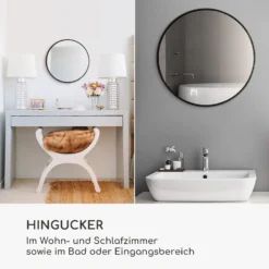 Fournier Wandspiegel Metallrahmen Rund Ø 40 Cm 2 Fournier Wandspiegel Metallrahmen Rund Ø 40 Cm -Klarstein Verkaufs 10039432 de 0003 logo