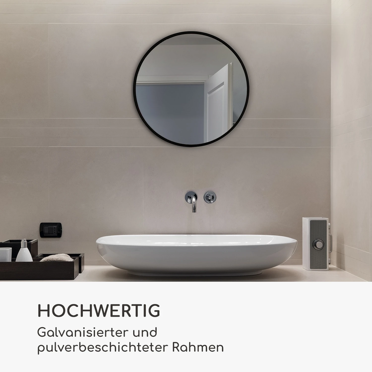 Fournier Wandspiegel Metallrahmen rund Ø 40 cm Fournier Wandspiegel Metallrahmen Rund Ø 40 Cm -Klarstein Verkaufs 10039432 de 0004 logo