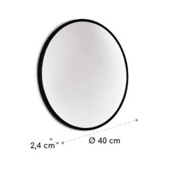 Fournier Wandspiegel Metallrahmen Rund Ø 40 Cm 5 Fournier Wandspiegel Metallrahmen Rund Ø 40 Cm -Klarstein Verkaufs 10039432 yy 0006 logo