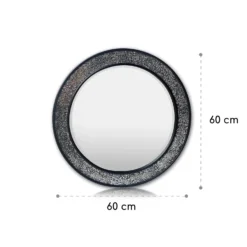 Cheyne Wandspiegel Holzrahmen Rund Ø 60 Cm Mosaik-Design 6 Cheyne Wandspiegel Holzrahmen Rund Ø 60 Cm Mosaik-Design -Klarstein Verkaufs 10039463 yy 0007 logo