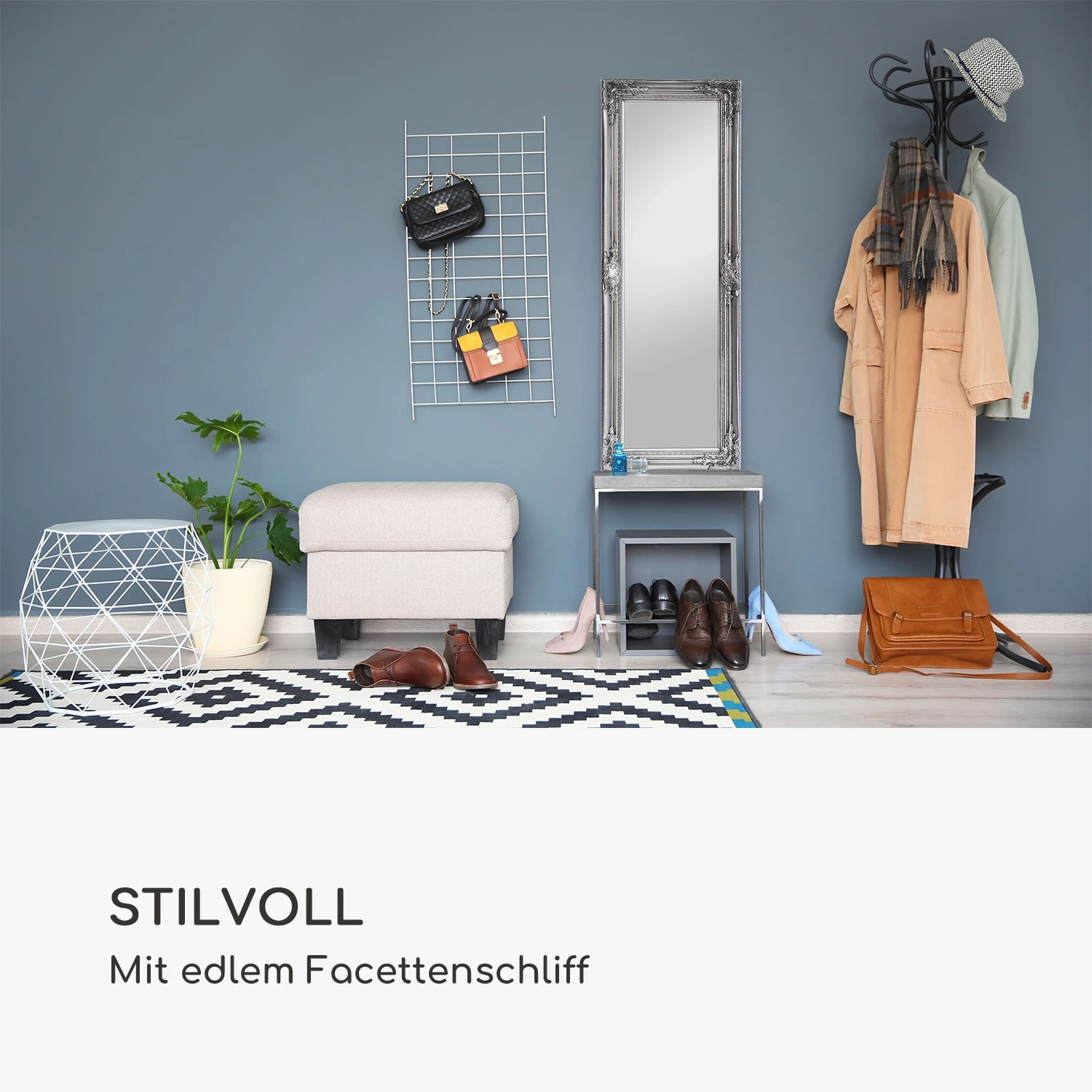 Ashford Standspiegel Massivholzrahmen rechteckig 130 x 45 cm Ashford Standspiegel Massivholzrahmen Rechteckig 130 X 45 Cm -Klarstein Verkaufs 10039488 de 0003 logo