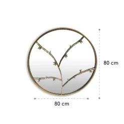 Berkeley Wandspiegel Metallrahmen Rund Ø 80 Cm Zweig-Design 5 Berkeley Wandspiegel Metallrahmen Rund Ø 80 Cm Zweig-Design -Klarstein Verkaufs 10039502 yy 0006 logo