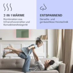 Mojave 500 Smart 2-in-1 Heizgerät Infrarot Konvektor 60x60cm 500W RGB-Licht 3 Mojave 500 Smart 2-in-1 Heizgerät Infrarot Konvektor 60x60cm 500W RGB-Licht -Klarstein Verkaufs 10039812 de 0004 logo