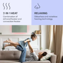 Mojave 750 Smart 2-in-1 Heizgerät Infrarot Konvektor 85x60cm 750W RGB-Licht 3 Mojave 750 Smart 2-in-1 Heizgerät Infrarot Konvektor 85x60cm 750W RGB-Licht -Klarstein Verkaufs 10039818 uk 0004 logo