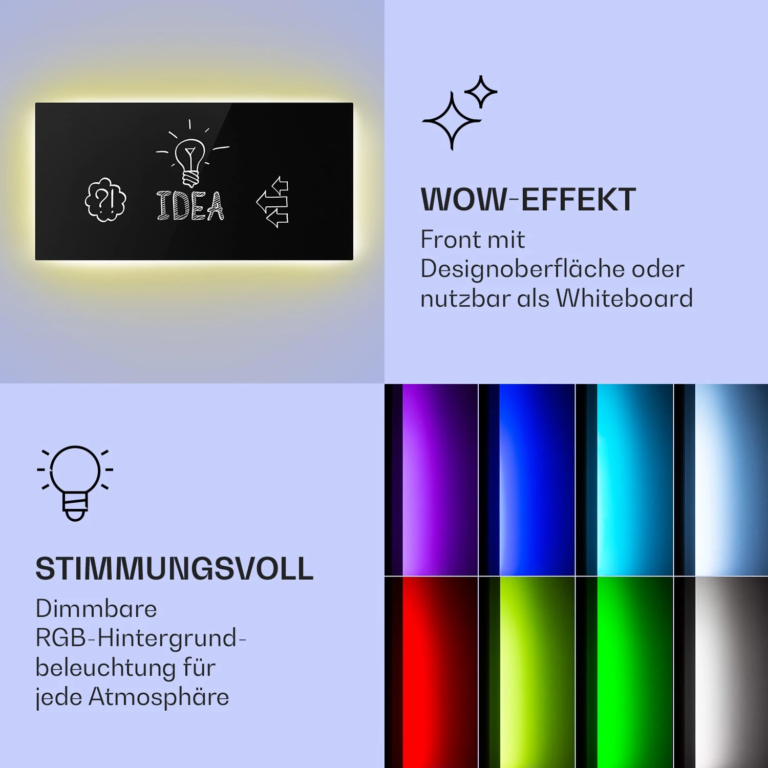 Mojave 1000 smart 2-in-1 Heizgerät Infrarot Konvektor 120x60cm 1000W RGB-Licht Mojave 1000 Smart 2-in-1 Heizgerät Infrarot Konvektor 120x60cm 1000W RGB-Licht -Klarstein Verkaufs 10039822 de 0003 logo