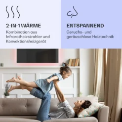 Mojave 1000 Smart 2-in-1 Heizgerät Infrarot Konvektor 120x60cm 1000W RGB-Licht 3 Mojave 1000 Smart 2-in-1 Heizgerät Infrarot Konvektor 120x60cm 1000W RGB-Licht -Klarstein Verkaufs 10039822 de 0004 logo