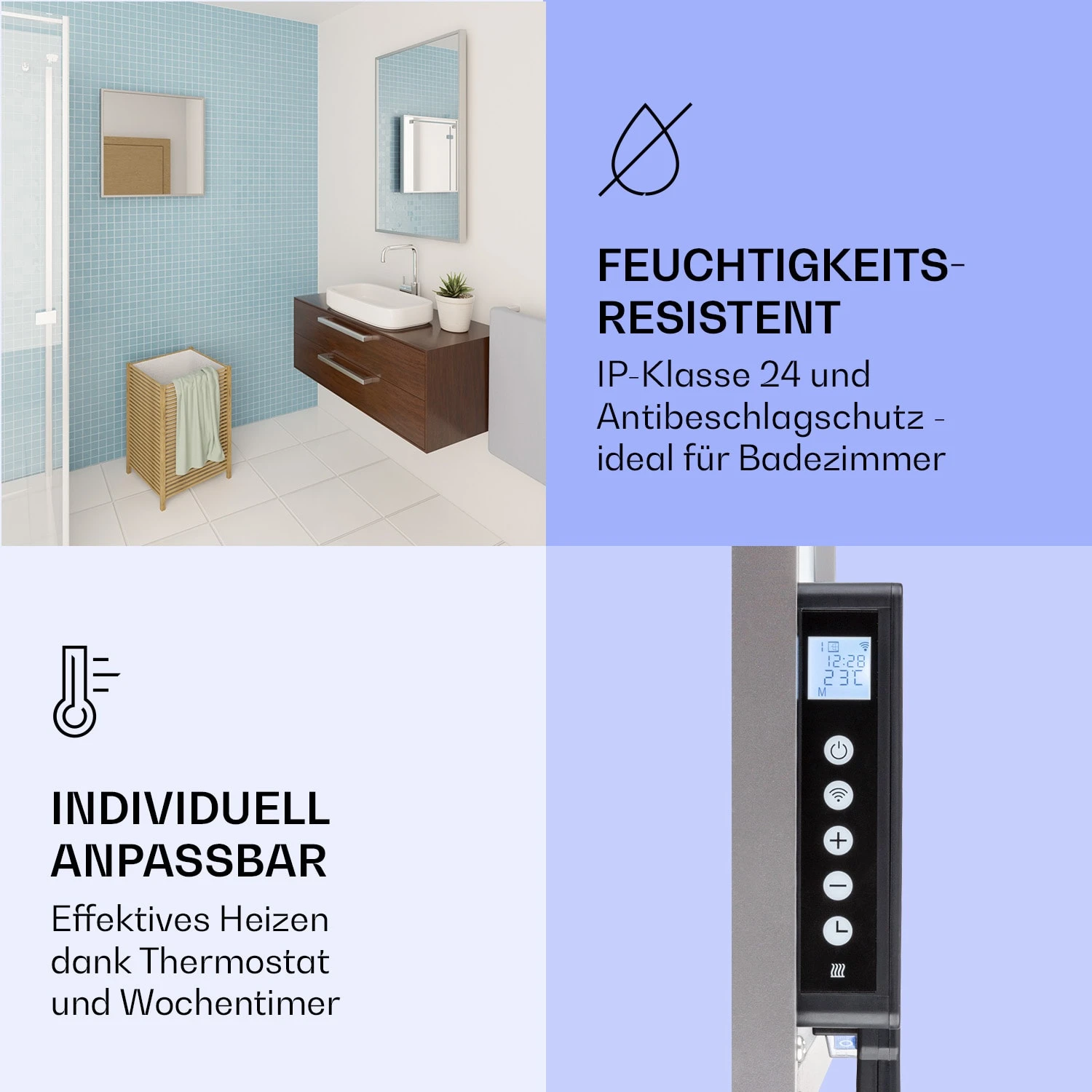 La Palma 500 smart 2-in-1 Heizgerät Infrarot Konvektor 60x60cm 500W Spiegelfront La Palma 500 Smart 2-in-1 Heizgerät Infrarot Konvektor 60x60cm 500W Spiegelfront -Klarstein Verkaufs 10039829 de 0006 logo