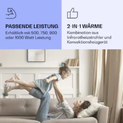 La Palma 750 Smart 2-in-1 Heizgerät Infrarot Konvektor 85x60cm 750W Spiegelfront 3 La Palma 750 Smart 2-in-1 Heizgerät Infrarot Konvektor 85x60cm 750W Spiegelfront -Klarstein Verkaufs 10039831 de 0004 logo