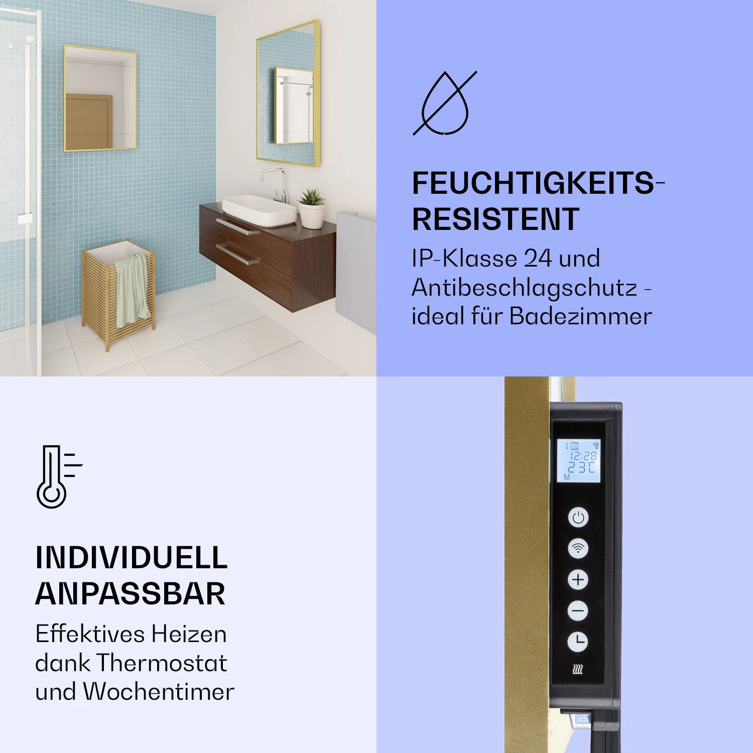 La Palma 1000 smart 2-in-1 Heizgerät Infrarot Konvektor 120x60cm 1000W Spiegel La Palma 1000 Smart 2-in-1 Heizgerät Infrarot Konvektor 120x60cm 1000W Spiegel -Klarstein Verkaufs 10039838 de 0006 logo