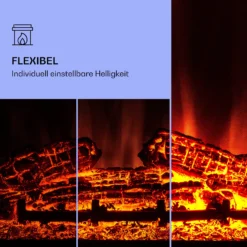 Dukono Elektrokamin 1800 W LED-Flammen Heizlüfter Timer Holzfach -Klarstein Verkaufs 10039851 de 0004 logo