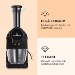 Bella Elegance Saftpresse 200 W 400 Ml BPA-frei 2 Bella Elegance Saftpresse 200 W 400 Ml BPA-frei -Klarstein Verkaufs 10039899 de 0003 logo