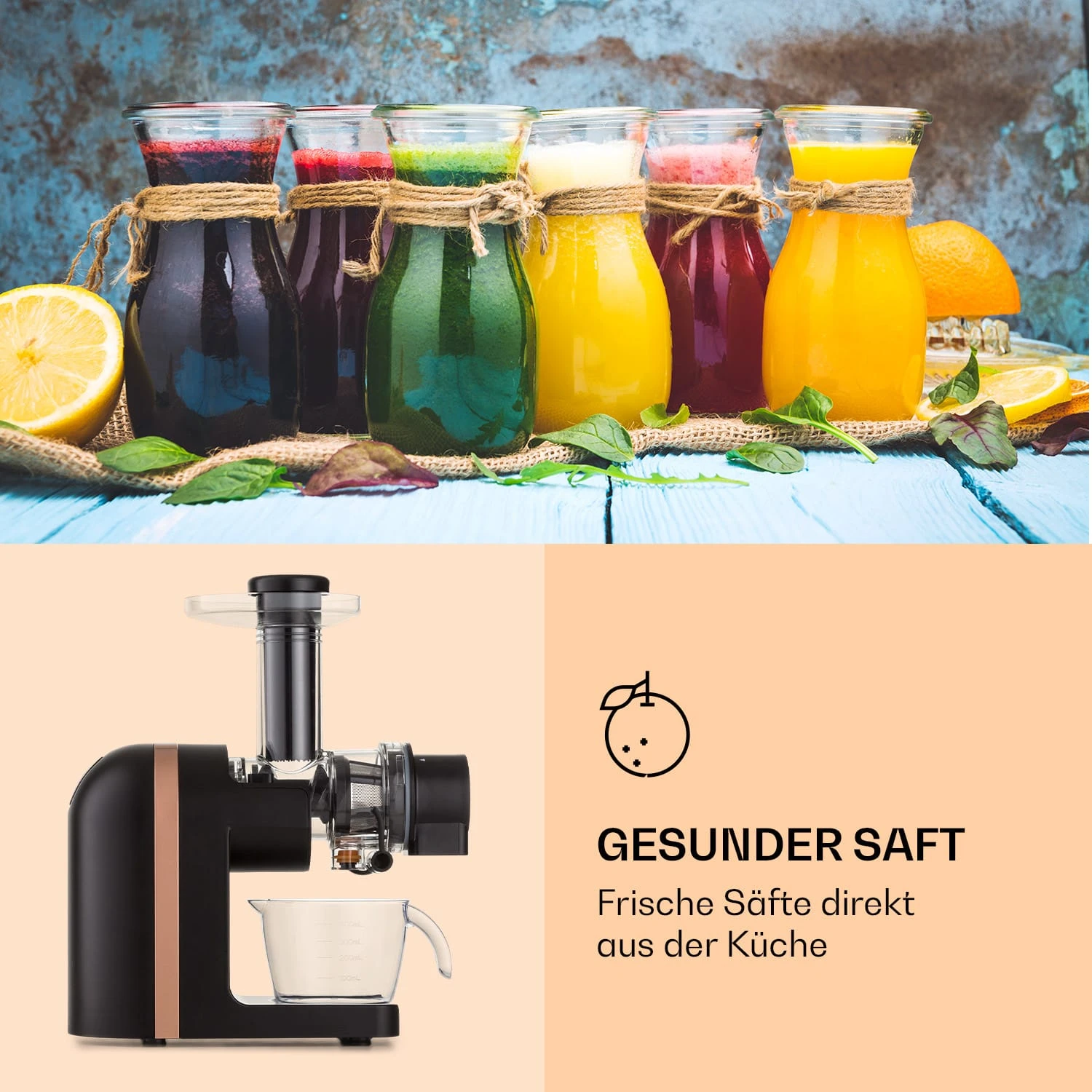Bella Elegance Saftpresse 200 W 400 ml BPA-frei Bella Elegance Saftpresse 200 W 400 Ml BPA-frei -Klarstein Verkaufs 10039899 de 0005 logo