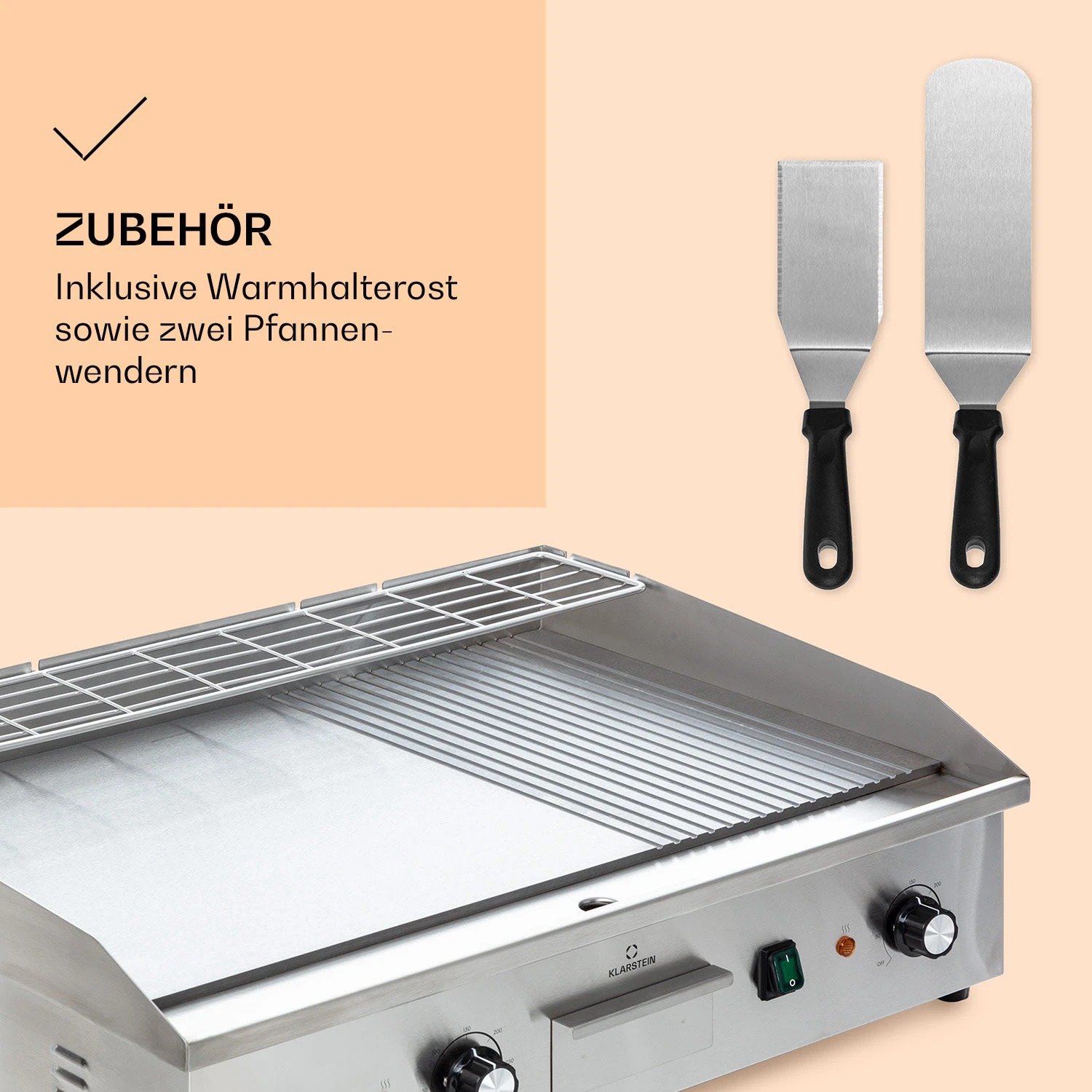 Grillmeile 4400 Elektrogrill Plancha 2x2200W Grillplatte Edelstahl Grillmeile 4400 Elektrogrill Plancha 2x2200W Grillplatte Edelstahl -Klarstein Verkaufs 10039915 de 0006 logo