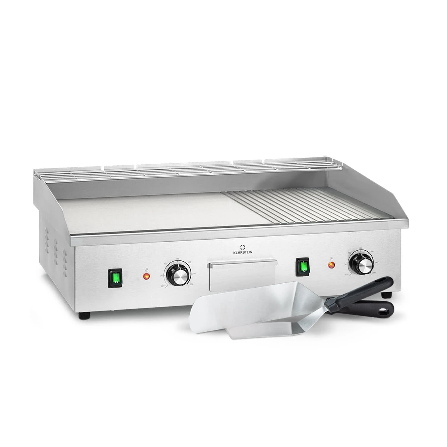 Grillmeile 4400 Elektrogrill Plancha 2x2200W Grillplatte Edelstahl Grillmeile 4400 Elektrogrill Plancha 2x2200W Grillplatte Edelstahl -Klarstein Verkaufs 10039915 yy 0001 titel