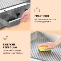Grillmeile 4400 Elektrogrill Plancha 2x2200W Grillplatte Edelstahl 6 Grillmeile 4400 Elektrogrill Plancha 2x2200W Grillplatte Edelstahl -Klarstein Verkaufs 10039916 de 0007 logo