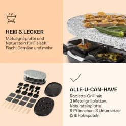 All-U-Can-Grill Raclette Raclette-Grill 4-in-1 Zubehör Für 8 Personen -Klarstein Verkaufs 10039923 de 0005 logo