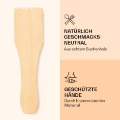 Raclette Spatulas Holzspatel Pfannenwender Zubehör 8 Stück Für Raclette-Pfännchen 2 Raclette Spatulas Holzspatel Pfannenwender Zubehör 8 Stück Für Raclette-Pfännchen -Klarstein Verkaufs 10039924 de 0003 logo