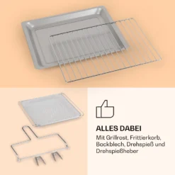 Vigor Air Heißluftfritteuse 1800 W 30 Liter 18 Programme 6 Vigor Air Heißluftfritteuse 1800 W 30 Liter 18 Programme -Klarstein Verkaufs 10039941 de 0007 logo