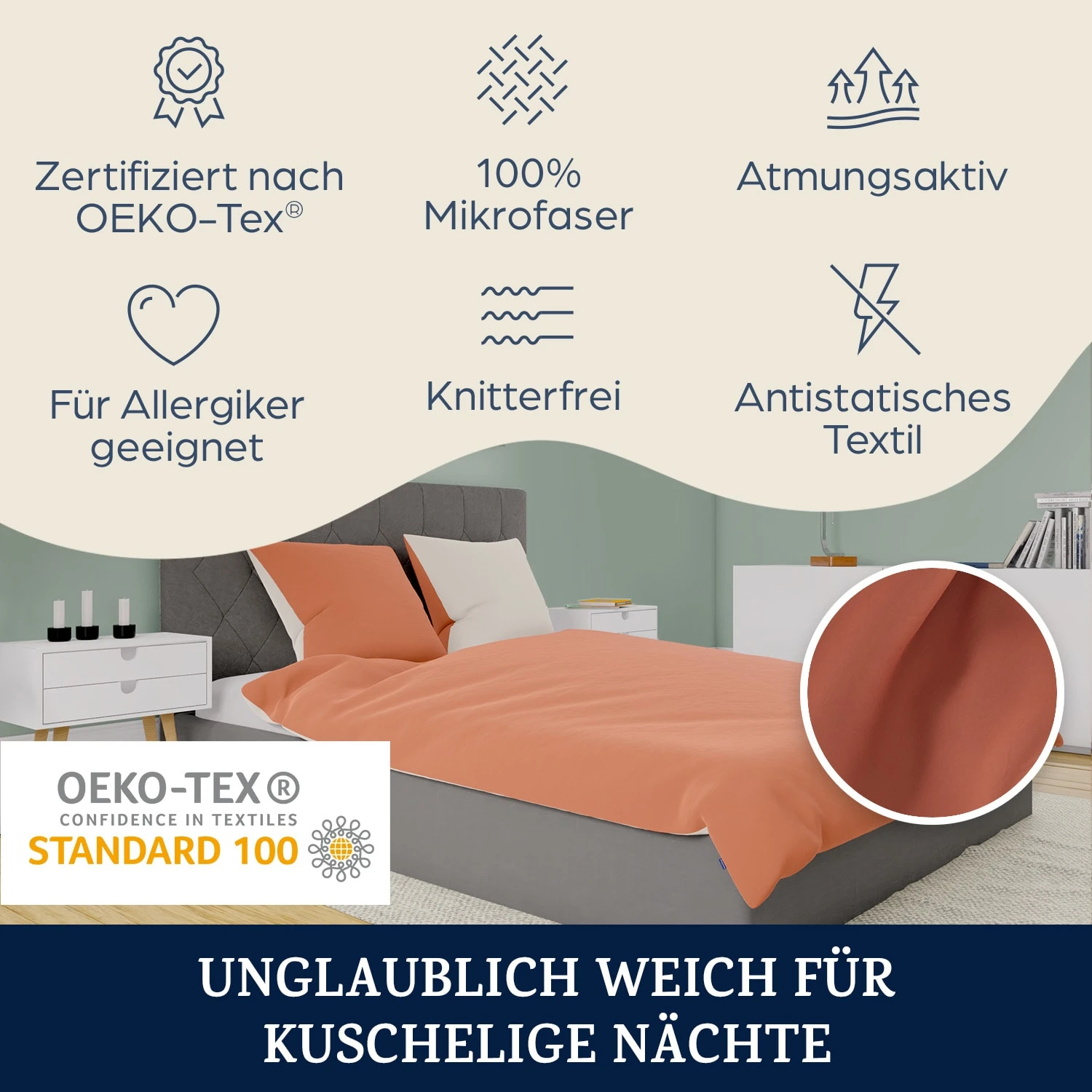 Soft Wonder-Edition Bettwäsche 240x220 cm Mikrofaser Soft Wonder-Edition Bettwäsche 240x220 Cm Mikrofaser -Klarstein Verkaufs 10039959 de 0002 logo