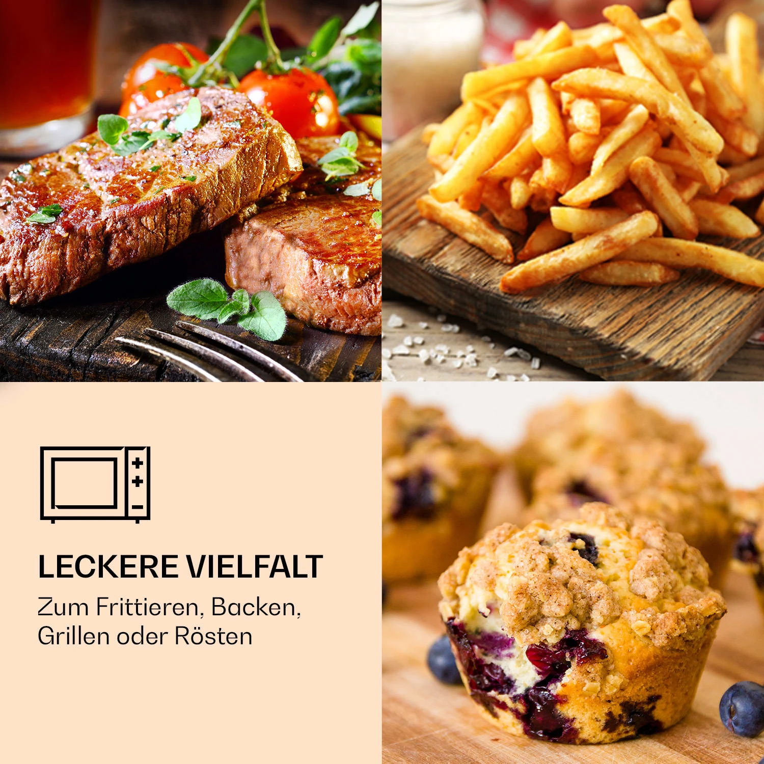 Prime Air Heißluftfritteuse 1500W 23l Timer 8 Programme Prime Air Heißluftfritteuse 1500W 23l Timer 8 Programme -Klarstein Verkaufs 10040025 de 0002 logo