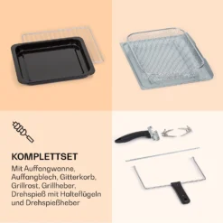 Prime Air Heißluftfritteuse 1500W 23l Timer 8 Programme 5 Prime Air Heißluftfritteuse 1500W 23l Timer 8 Programme -Klarstein Verkaufs 10040025 de 0006 logo