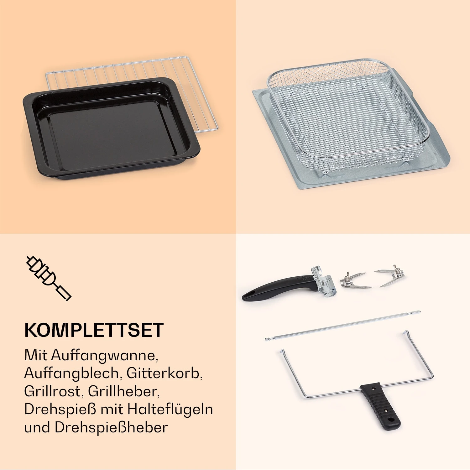 Prime Air Heißluftfritteuse 1500W 23l Timer 8 Programme Prime Air Heißluftfritteuse 1500W 23l Timer 8 Programme -Klarstein Verkaufs 10040025 de 0006 logo