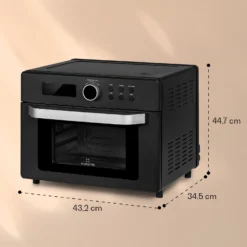 Prime Air Heißluftfritteuse 1500W 23l Timer 8 Programme 6 Prime Air Heißluftfritteuse 1500W 23l Timer 8 Programme -Klarstein Verkaufs 10040025 yy 0007 dimensions