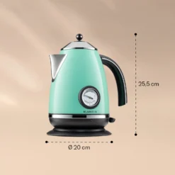 Aquavita Chalet Wasserkocher 1,7 Liter 2200 Watt Temperaturanzeige Edelstahl -Klarstein Verkaufs 10040040 yy 0008 logo