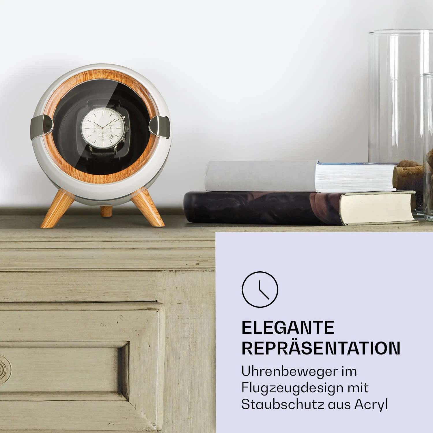 Sindelfingen Uhrenbeweger Rechts-Links-Lauf 1 Uhr schwarz Sindelfingen Uhrenbeweger Rechts-Links-Lauf 1 Uhr Schwarz -Klarstein Verkaufs 10040050 de 0002 logo