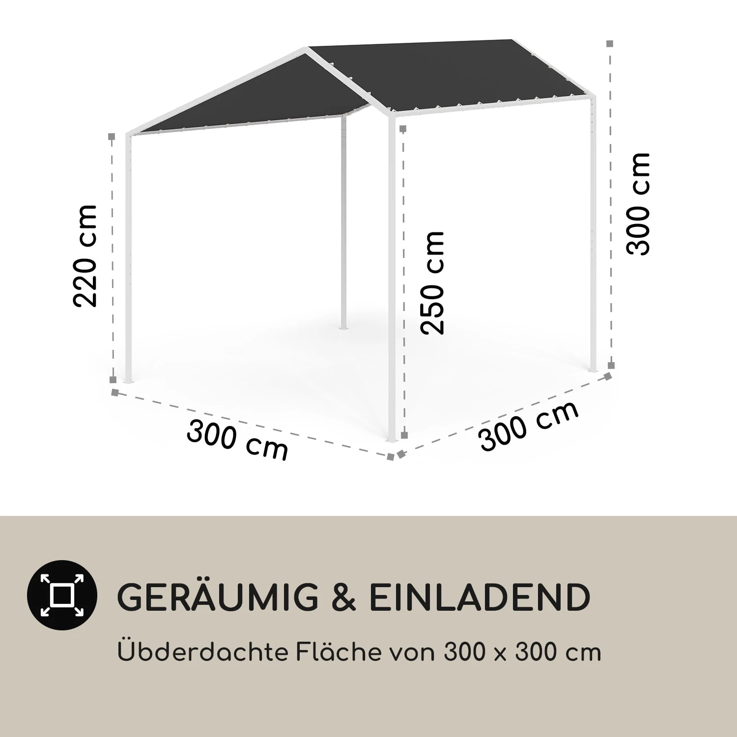 blumfeldt La Rochelle Gazebo Schrägdach UV 50+ Aluminium Polyester Blumfeldt La Rochelle Gazebo Schrägdach UV 50+ Aluminium Polyester -Klarstein Verkaufs 10040098 de 0004 logo