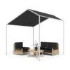 Blumfeldt La Rochelle Gazebo Schrägdach UV 50+ Aluminium Polyester