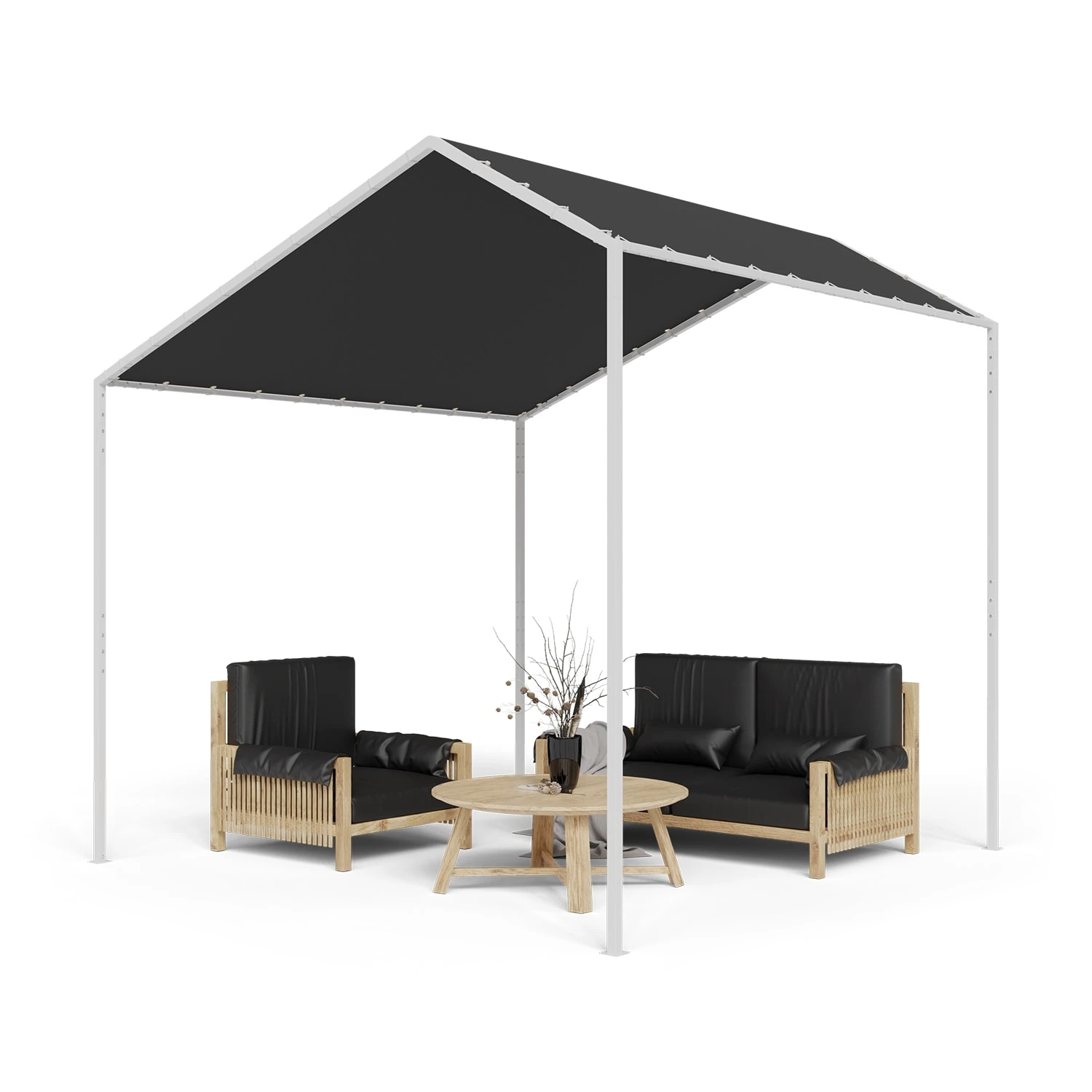 blumfeldt La Rochelle Gazebo Schrägdach UV 50+ Aluminium Polyester Blumfeldt La Rochelle Gazebo Schrägdach UV 50+ Aluminium Polyester -Klarstein Verkaufs 10040098 yy 0001 titel