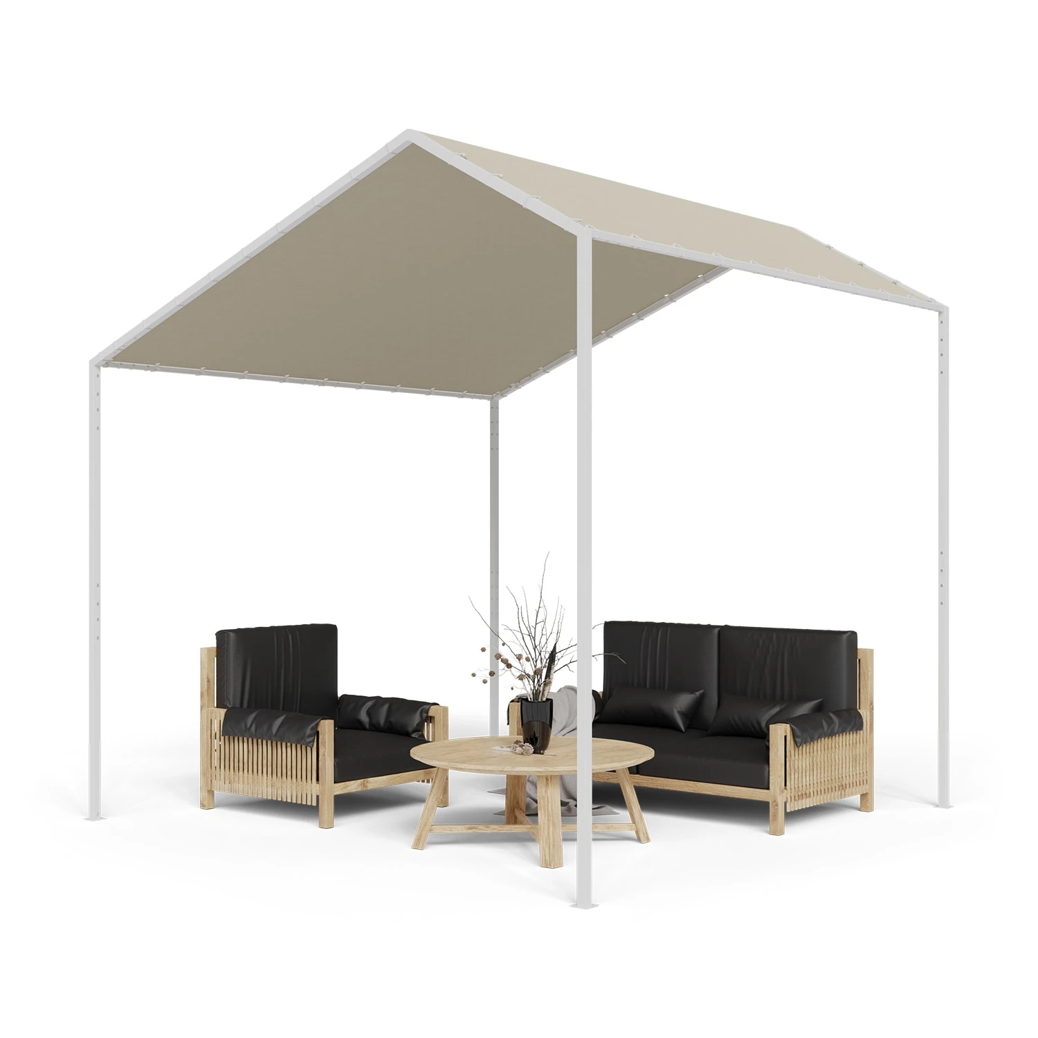 blumfeldt La Rochelle Gazebo Schrägdach UV 50+ Aluminium Polyester Blumfeldt La Rochelle Gazebo Schrägdach UV 50+ Aluminium Polyester -Klarstein Verkaufs 10040099 yy 0001 titel